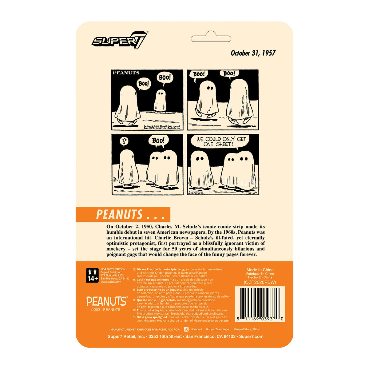 Peanuts ReAction Figure Wave 4 - Linus & Lucy Ghost