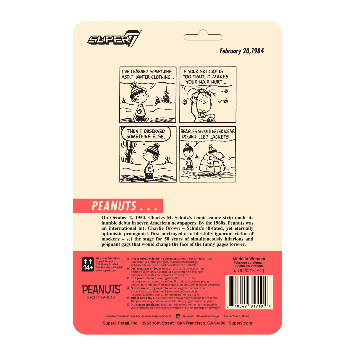 Peanuts ReAction Figure Wave 5 - Puffy Coat Snoopy