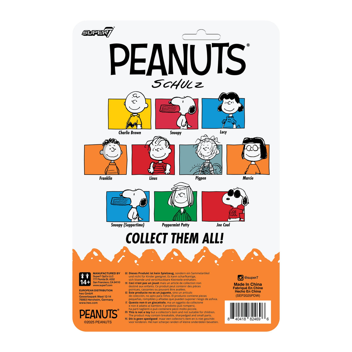 Peanuts ReAction Figures Wave 09 - Peppermint Patty, Marcie & Snoopy (Suppertime)
