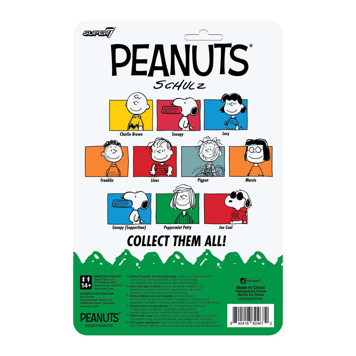 Peanuts ReAction Figures Wave 09 - Peppermint Patty, Marcie & Snoopy (Suppertime)