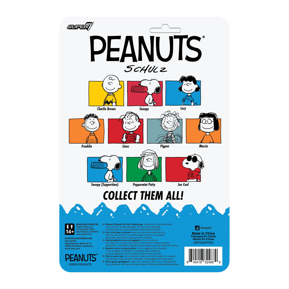 Peanuts ReAction Figures Wave 09 - Peppermint Patty, Marcie & Snoopy (Suppertime)