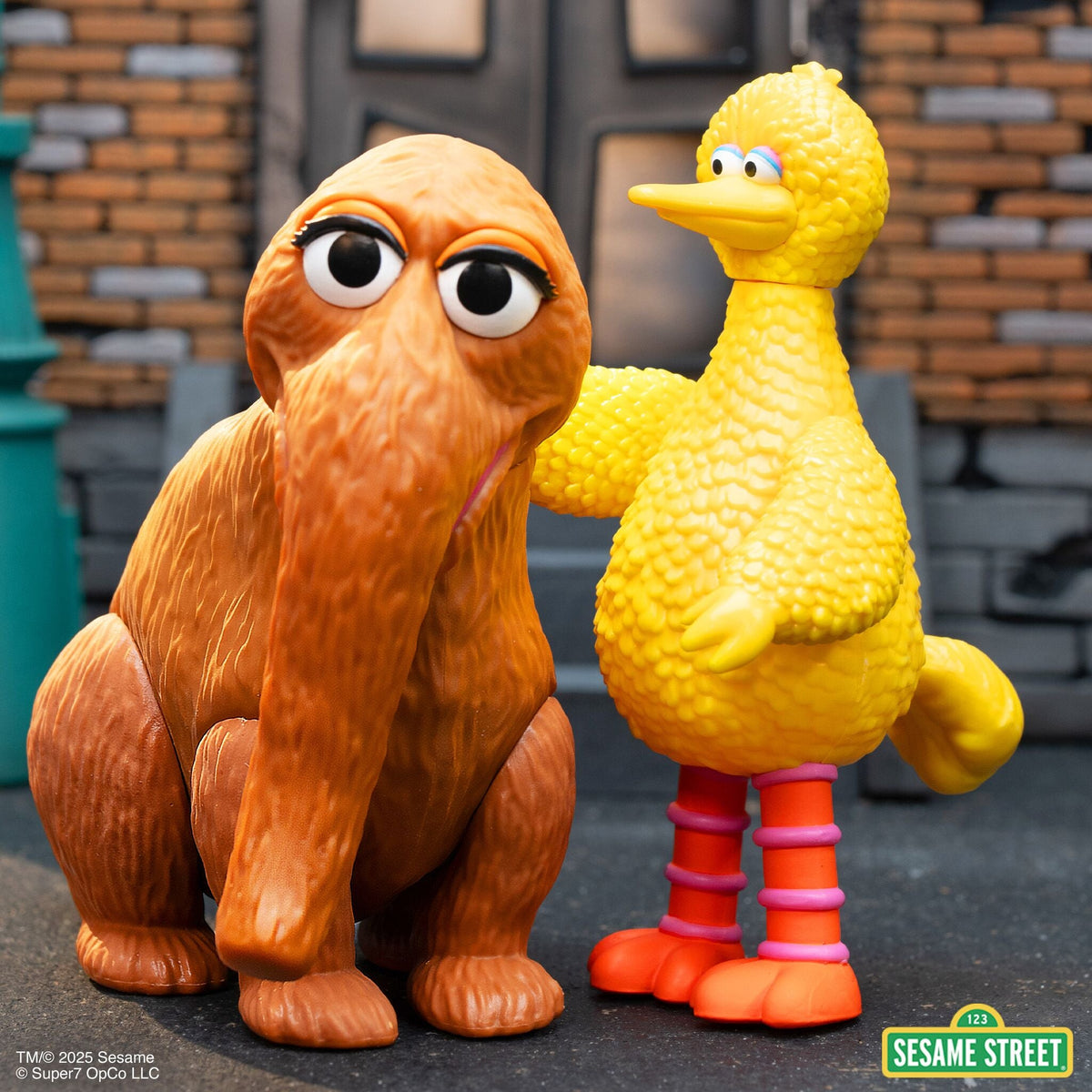 Sesame Street ReAction Figures - Big Bird and Mr. Snuffleupagus 2-PK