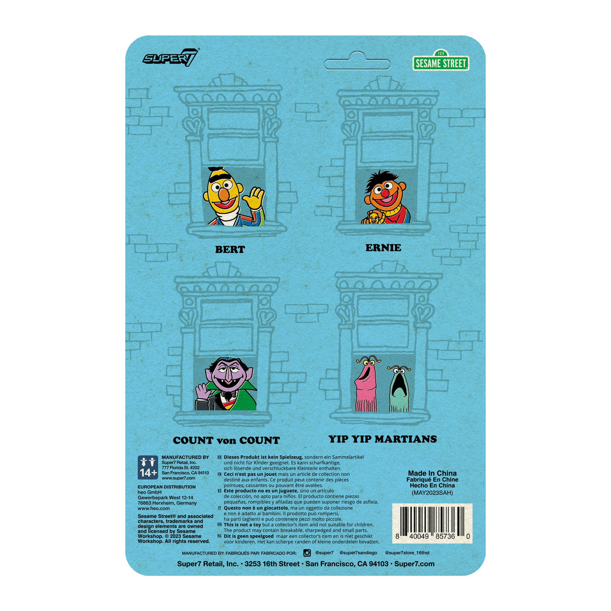 Sesame Street ReAction Figures - Yip Yip Martians