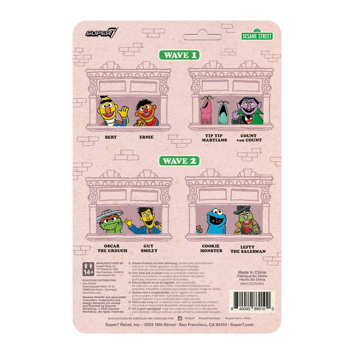 Sesame Street ReAction Figures Wave 02 - Guy Smiley (w/ Bread)