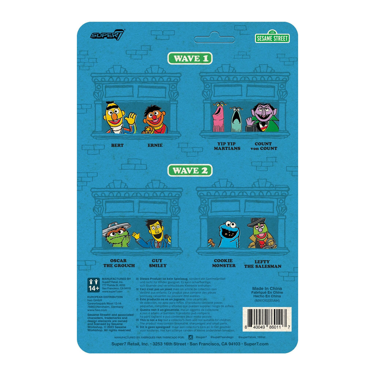 Sesame Street ReAction Figures Wave 02 - Lefty the Salesman