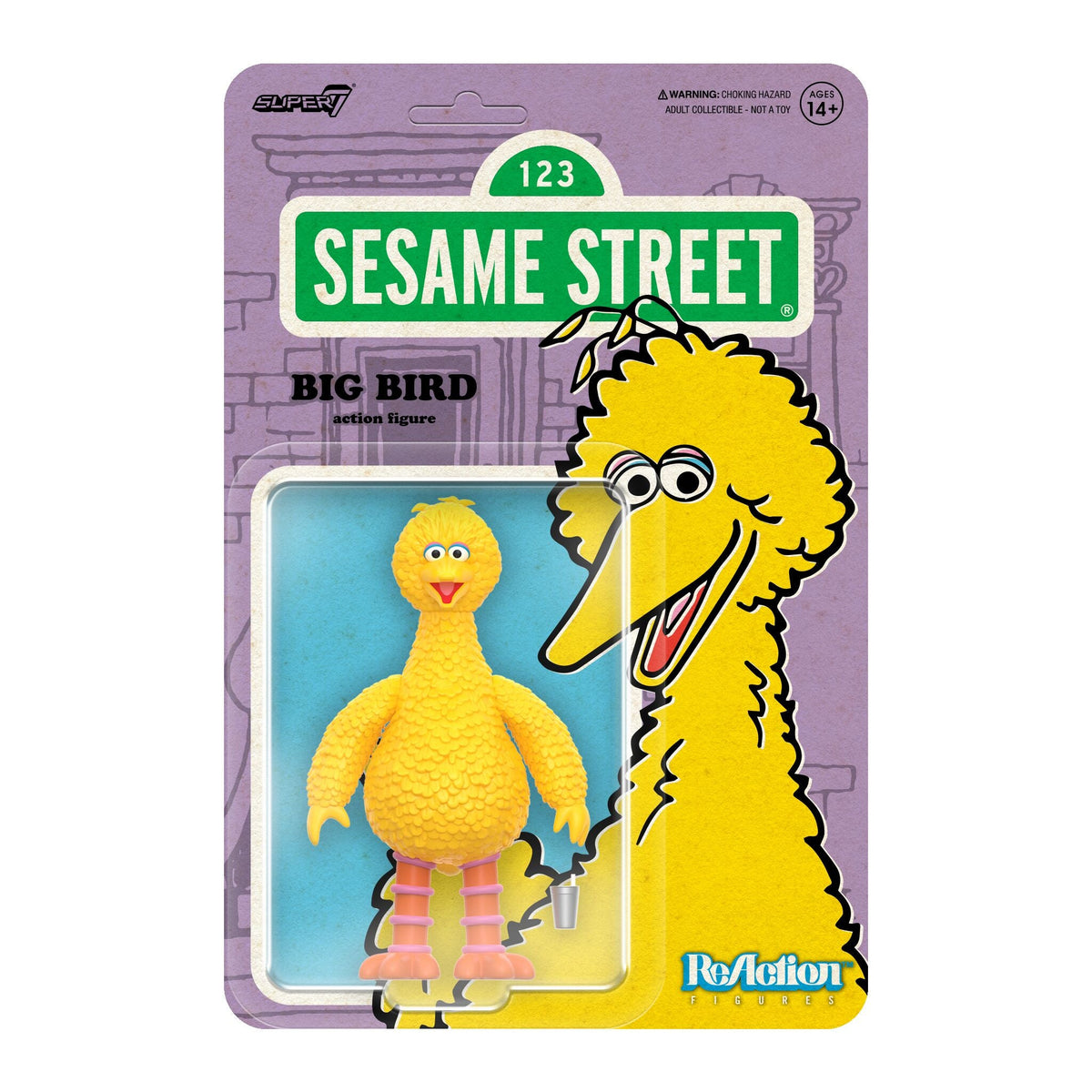 Sesame Street ReAction Figures Wave 3 - Big Bird, Super Grover, Sherlock Hemlock, and Mr. Hooper
