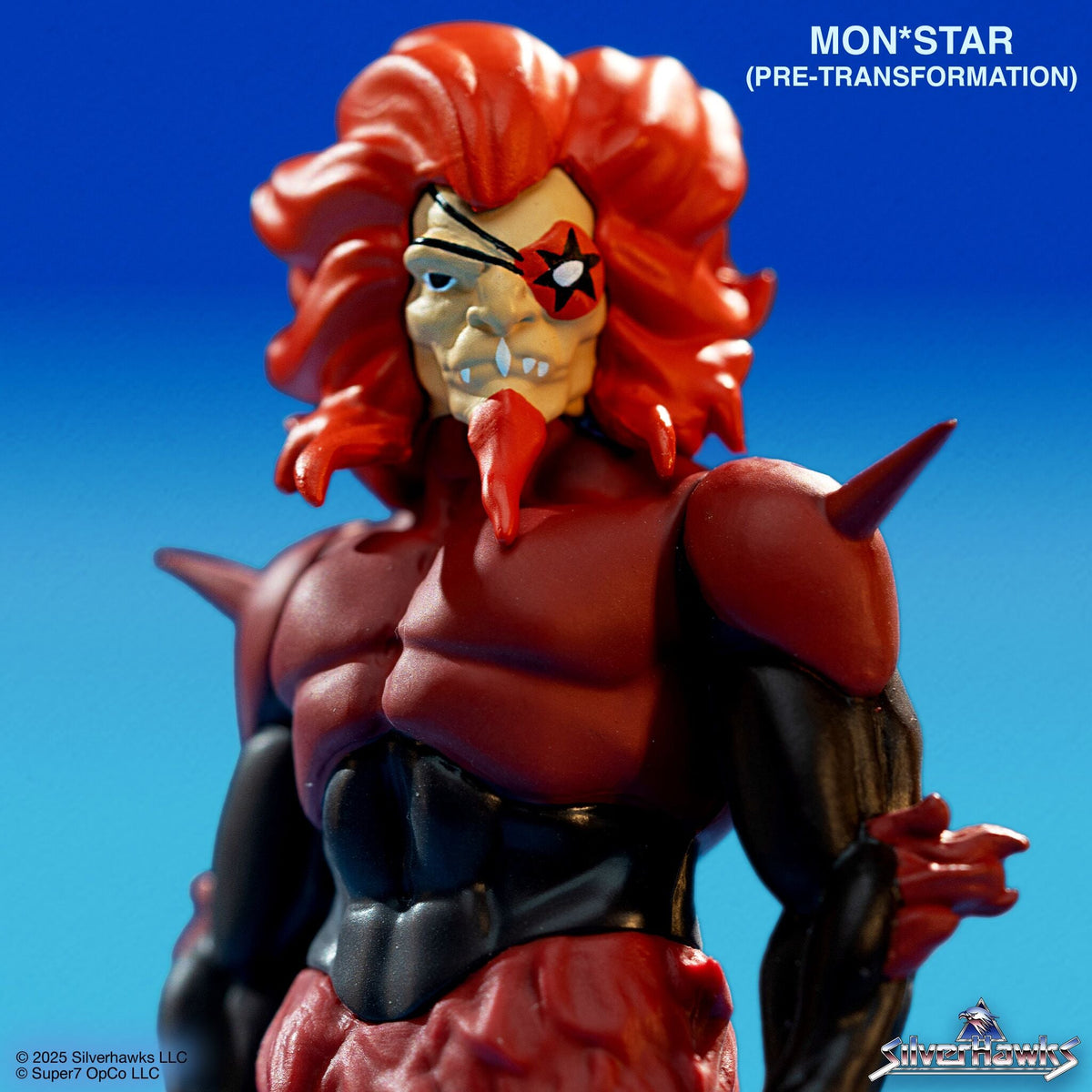 SilverHawks ReAction Figures Wave 1 - Bluegrass (Toy Version), Quicksilver (Toy Version), Steelheart (Toy Version), & Mon*Star (Pre-Transformation)