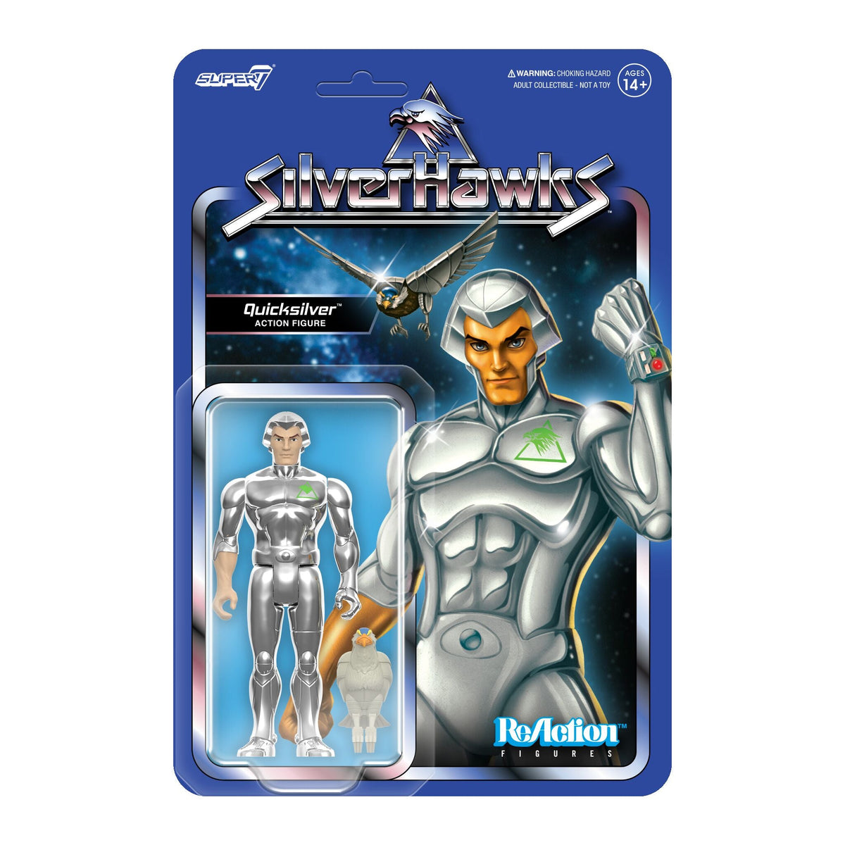 SilverHawks ReAction Figures Wave 01 - Quicksilver (Toy Version)