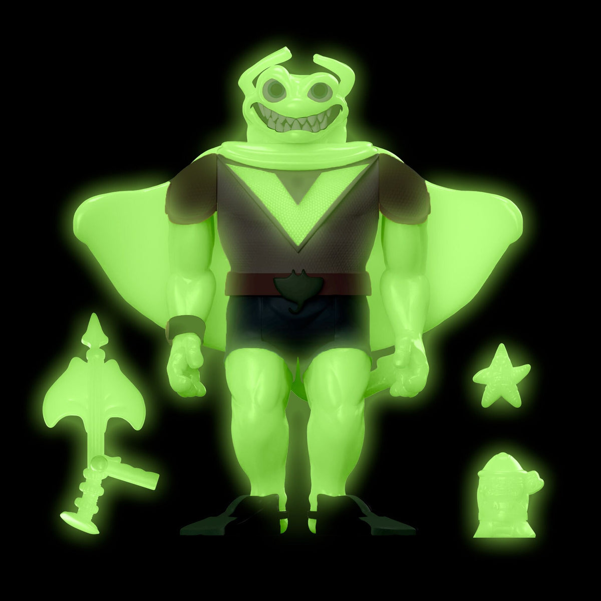 Teenage Mutant Ninja Turtles ReAction Figures - Ray Fillet Bioluminescent (Green Glow)