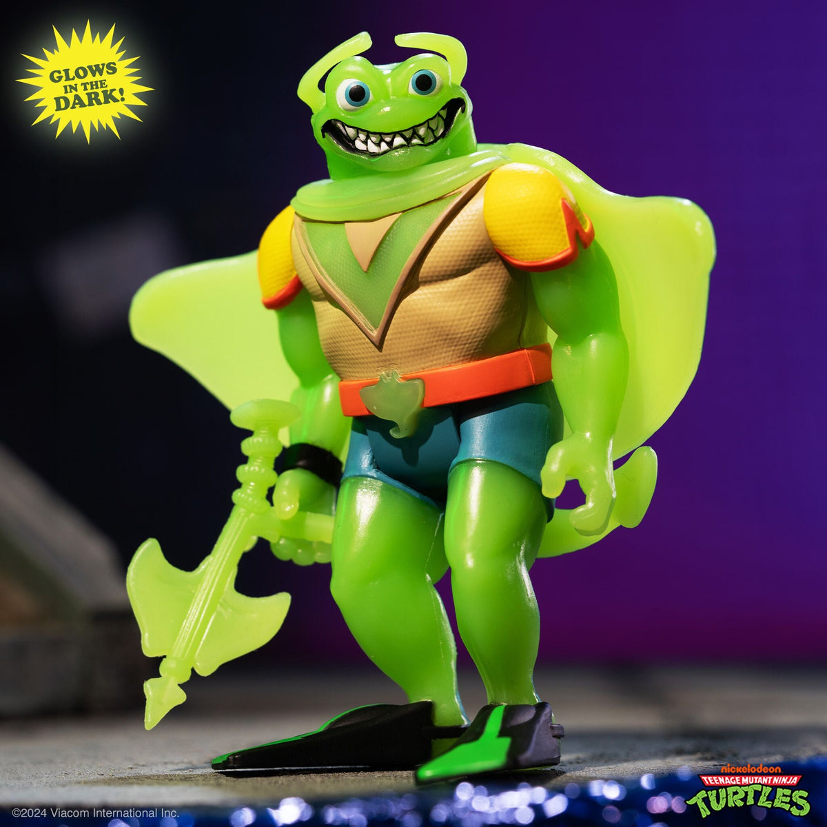 Teenage Mutant Ninja Turtles ReAction Figures - Ray Fillet Bioluminescent (Green Glow)