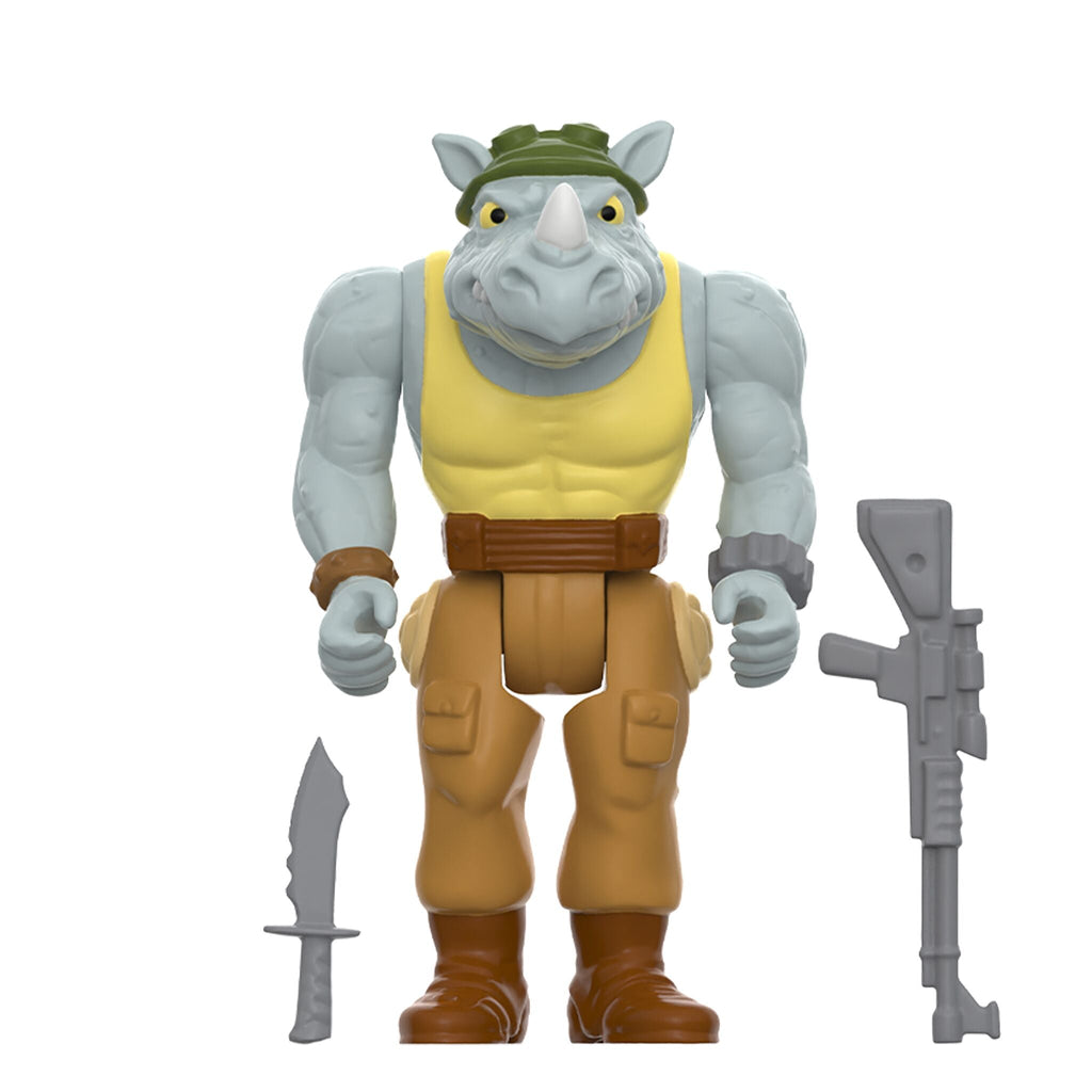 Teenage Mutant Ninja Turtles ReAction Figures Wave 10 - Rocksteady (Weird Pizza To Go)