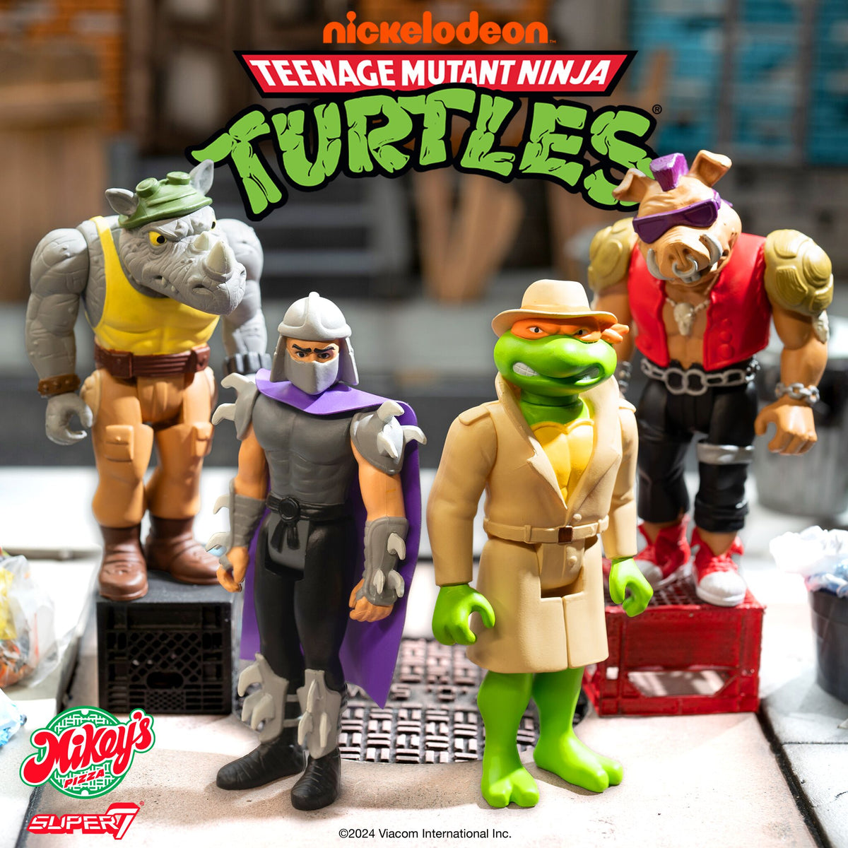 Teenage Mutant Ninja Turtles ReAction Figures Wave 10 - Rocksteady (Weird Pizza To Go)
