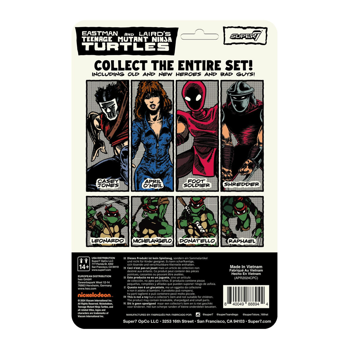 Teenage Mutant Ninja Turtles ReAction Figures Wave 11 - Casey Jones (Comic Color)