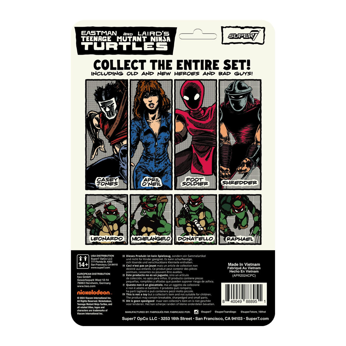 Teenage Mutant Ninja Turtles ReAction Figures Wave 11 - Shredder (Comic Color)