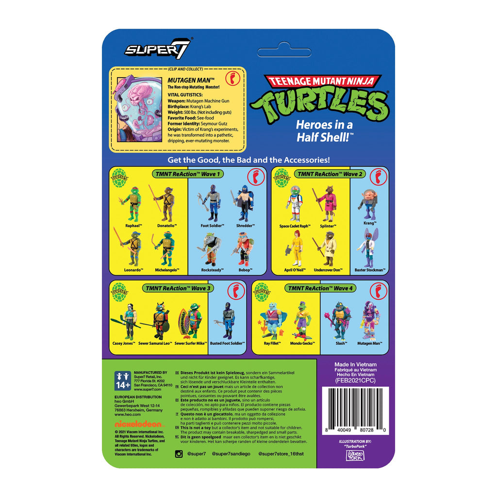 Teenage Mutant Ninja Turtles ReAction Figure Wave 4  - Mutagen Man