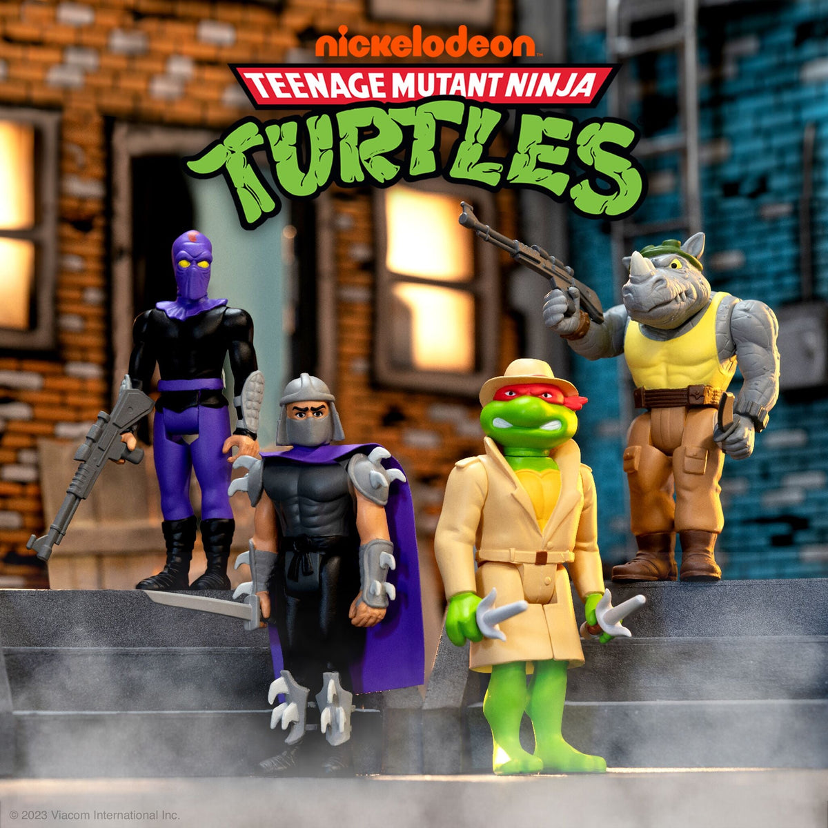 Teenage Mutant Ninja Turtles ReAction Figures Wave 08 - Rocksteady (Cartoon)