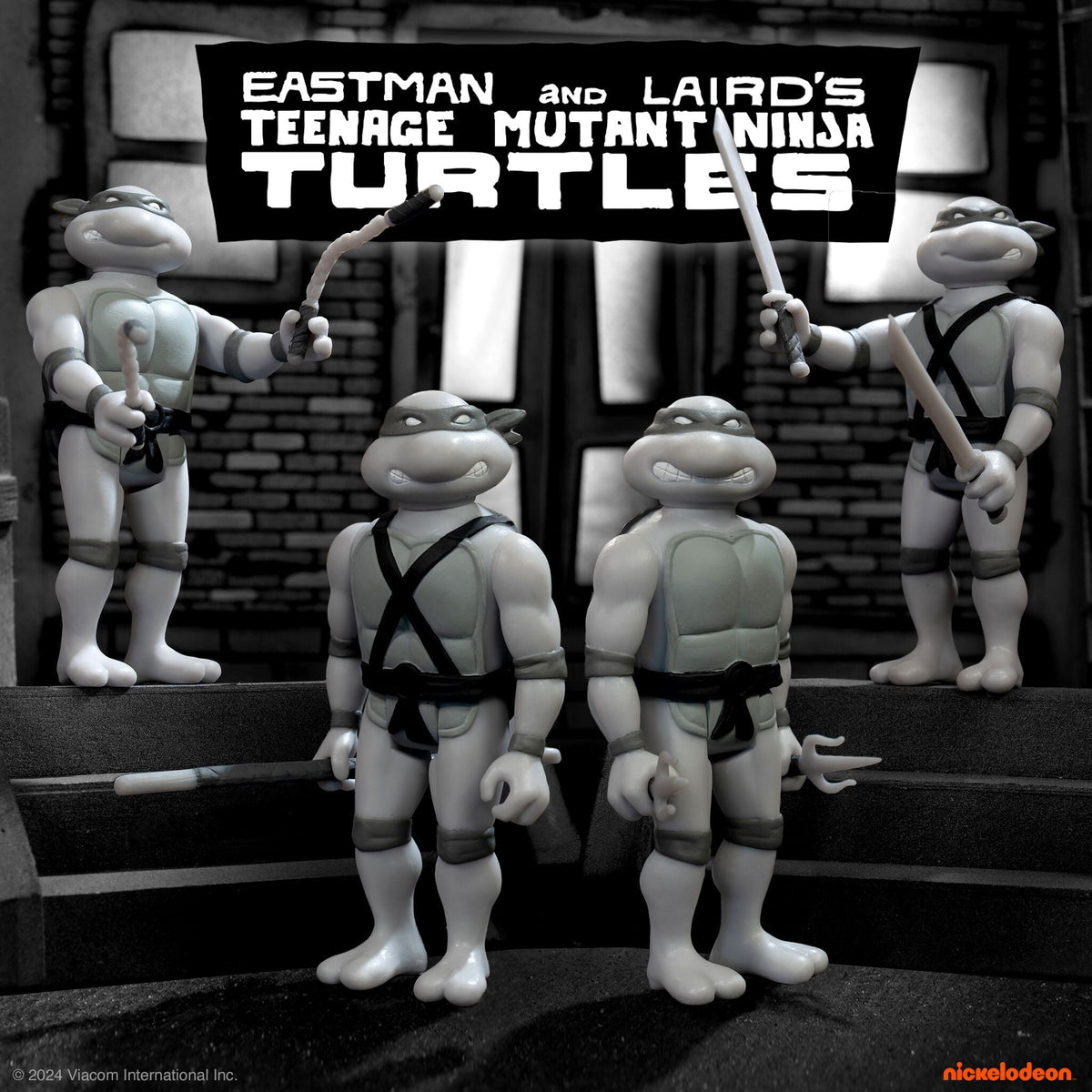 Teenage Mutant Ninja Turtles ReAction Figure Wave 9 - Leonardo (Comic Greyscale)