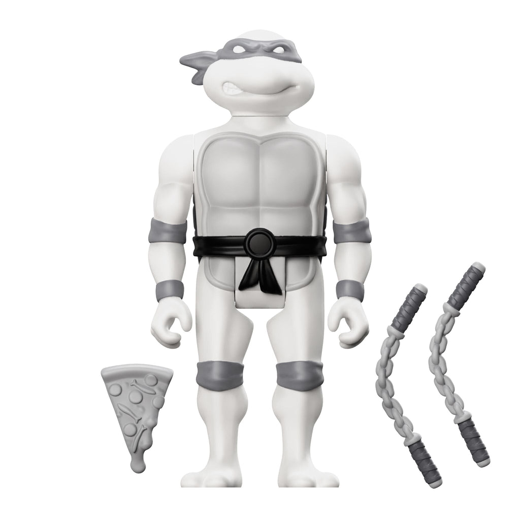 Teenage Mutant Ninja Turtles ReAction Figure Wave 9 - Donatello, Leonardo, Michelangelo & Raphael (Comic Greyscale)