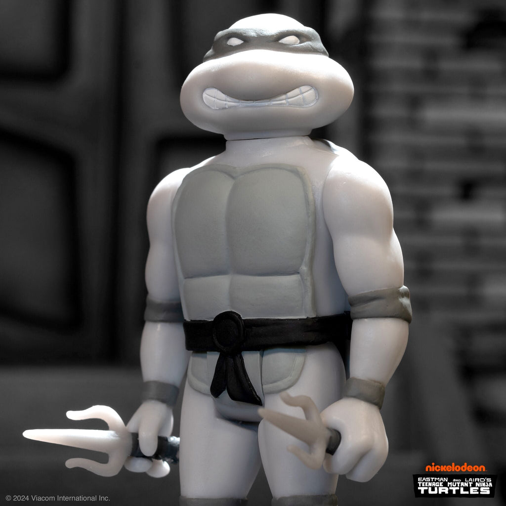 Teenage Mutant Ninja Turtles ReAction Figure Wave 9 - Donatello, Leonardo, Michelangelo & Raphael (Comic Greyscale)