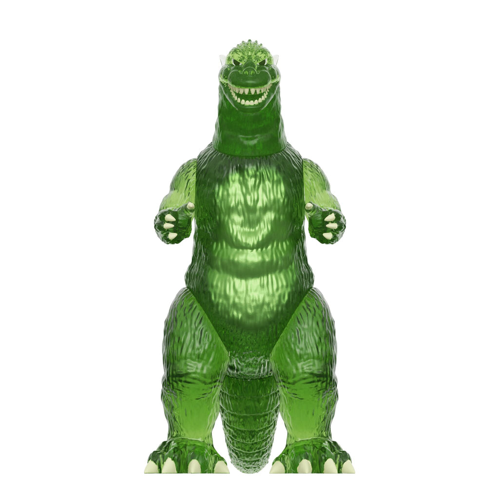 Toho ReAction Figures Wave 07 - Godzilla '84 (Heat Ray), Mechagodzilla (1975), Titanosaurus, Godzilla (Semi-Clear Green version)