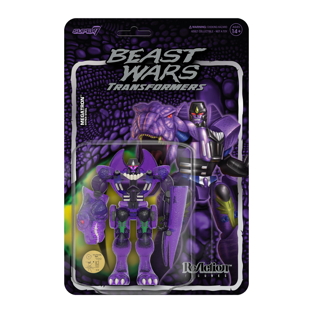 Transformers ReAction Wave 7 Beast Wars - Megatron (Clear)