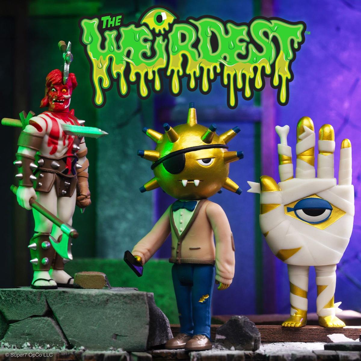 The Weirdest ReAction Figures Wave 6 - Gor-ior, Trauma Bomb, Mummy's Hand (Infernal Curse)