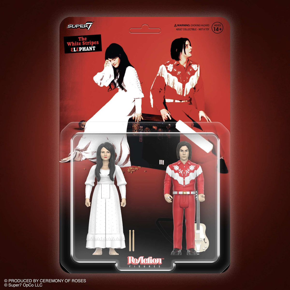 The White Stripes ReAction Figures Wave 02 - The White Stripes 2-Pack (Elephant)