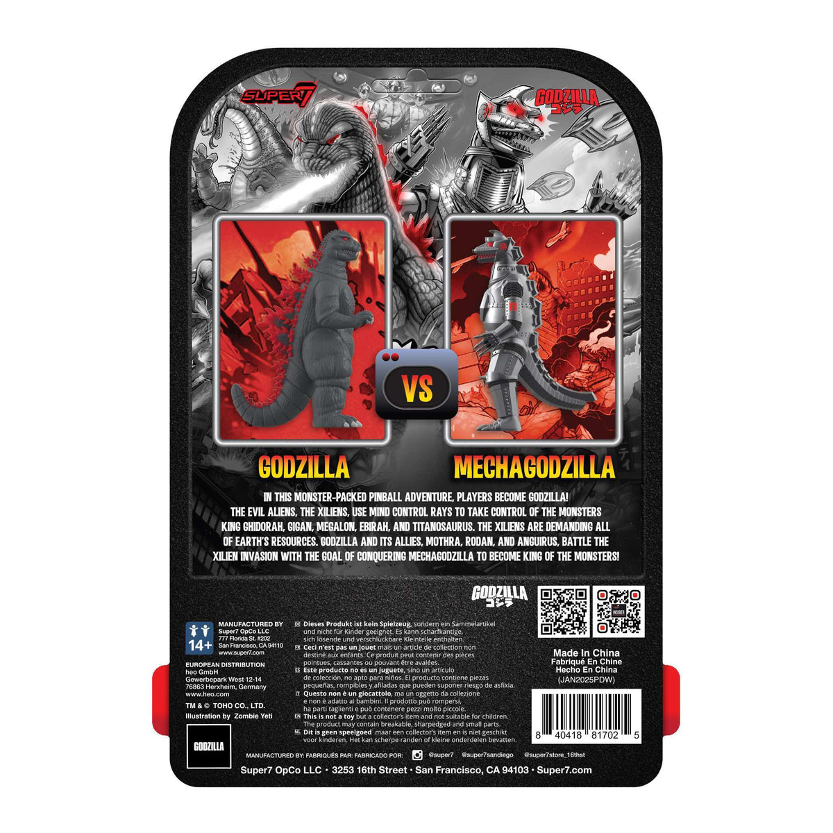 Toho ReAction Figures - Godzilla '84 (70th Stern Pinball )