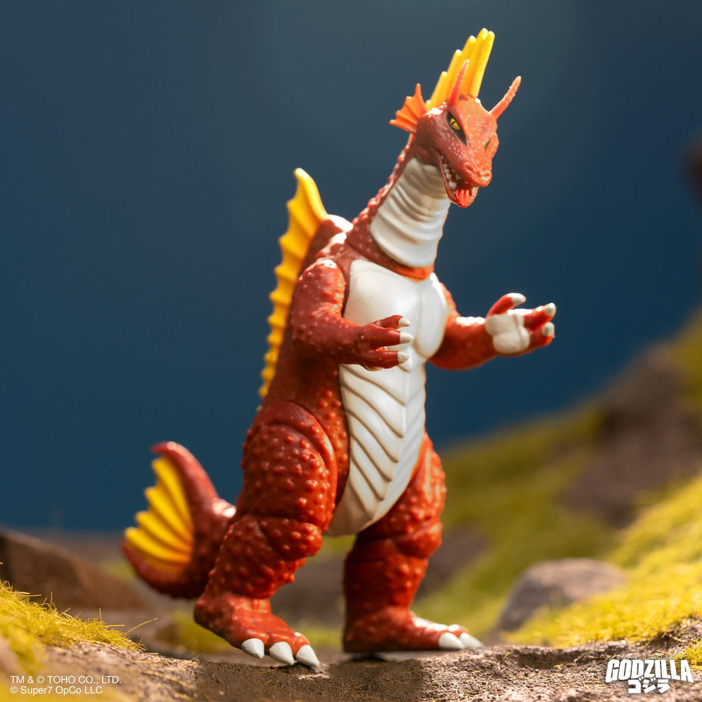 Toho ReAction Figures Wave 07 - Godzilla '84 (Heat Ray), Mechagodzilla (1975), Titanosaurus, Godzilla (Semi-Clear Green version)