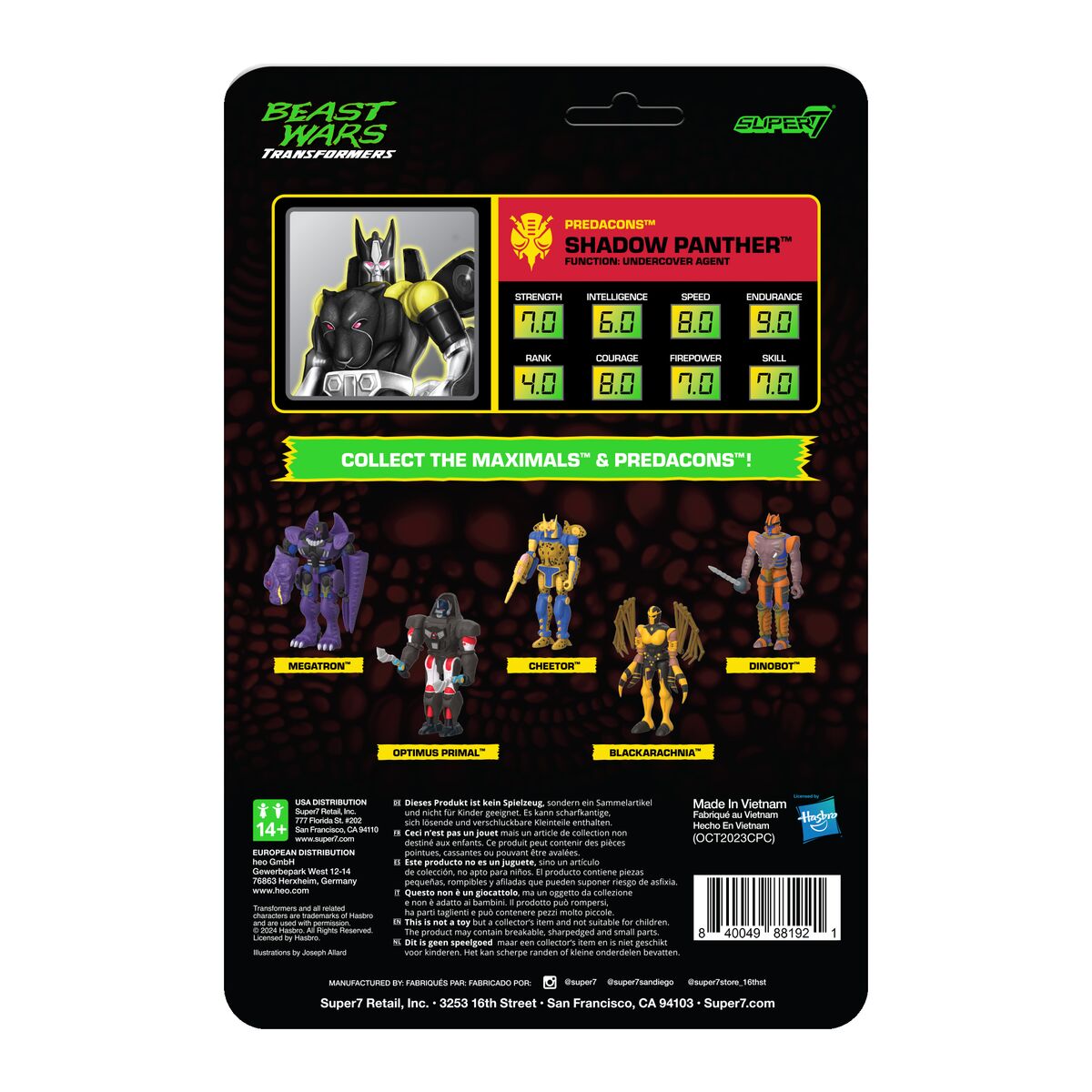 Transformers ReAction Figures - Shadow Panther