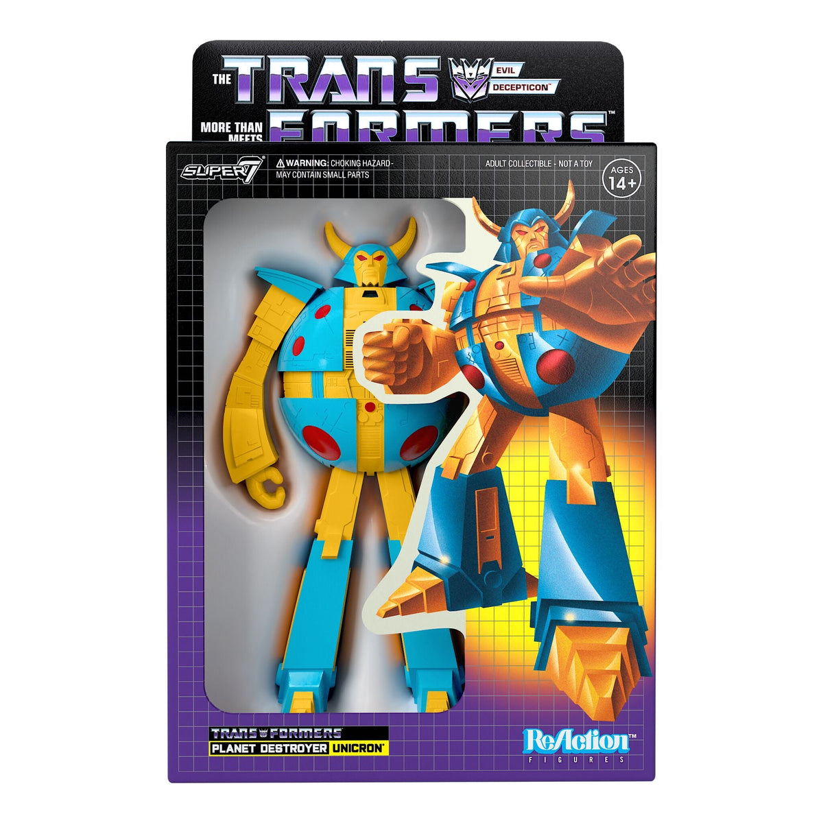 Transformers ReAction Figures - Unicron (Yellow)
