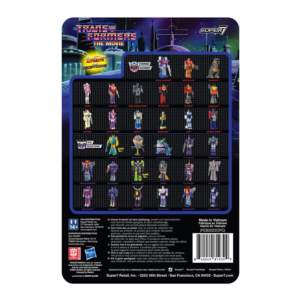 Transformers ReAction Figures Wave 6 - Sharkticon (G1)