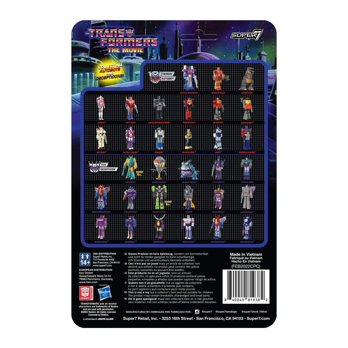 Transformers ReAction Figures Wave 6 - Ultra Magnus (G1)