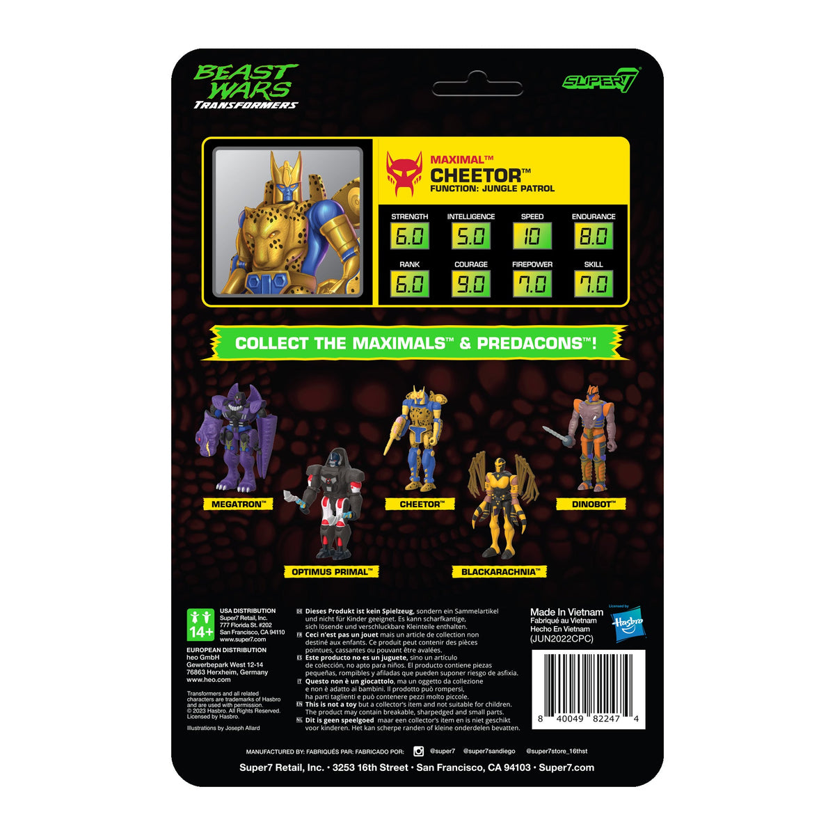 Transformers ReAction Wave 7 Beast Wars - Cheetor