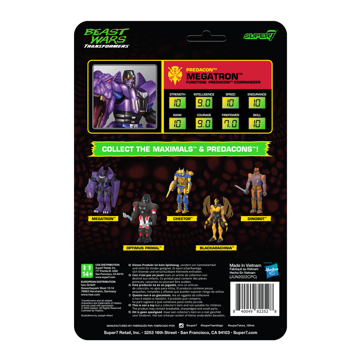 Transformers ReAction Wave 7 Beast Wars - Megatron (Clear)