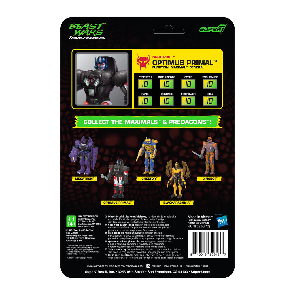 Transformers ReAction Wave 7 Beast Wars - Optimus Primal