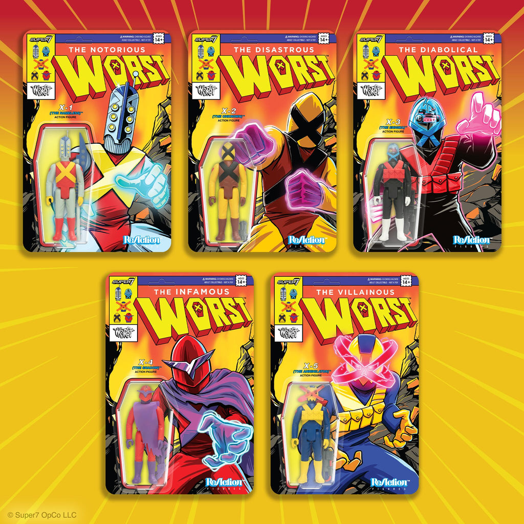 The Worst ReAction Figures Wave 05 (Mutant Team) - X2 (The Unknown)