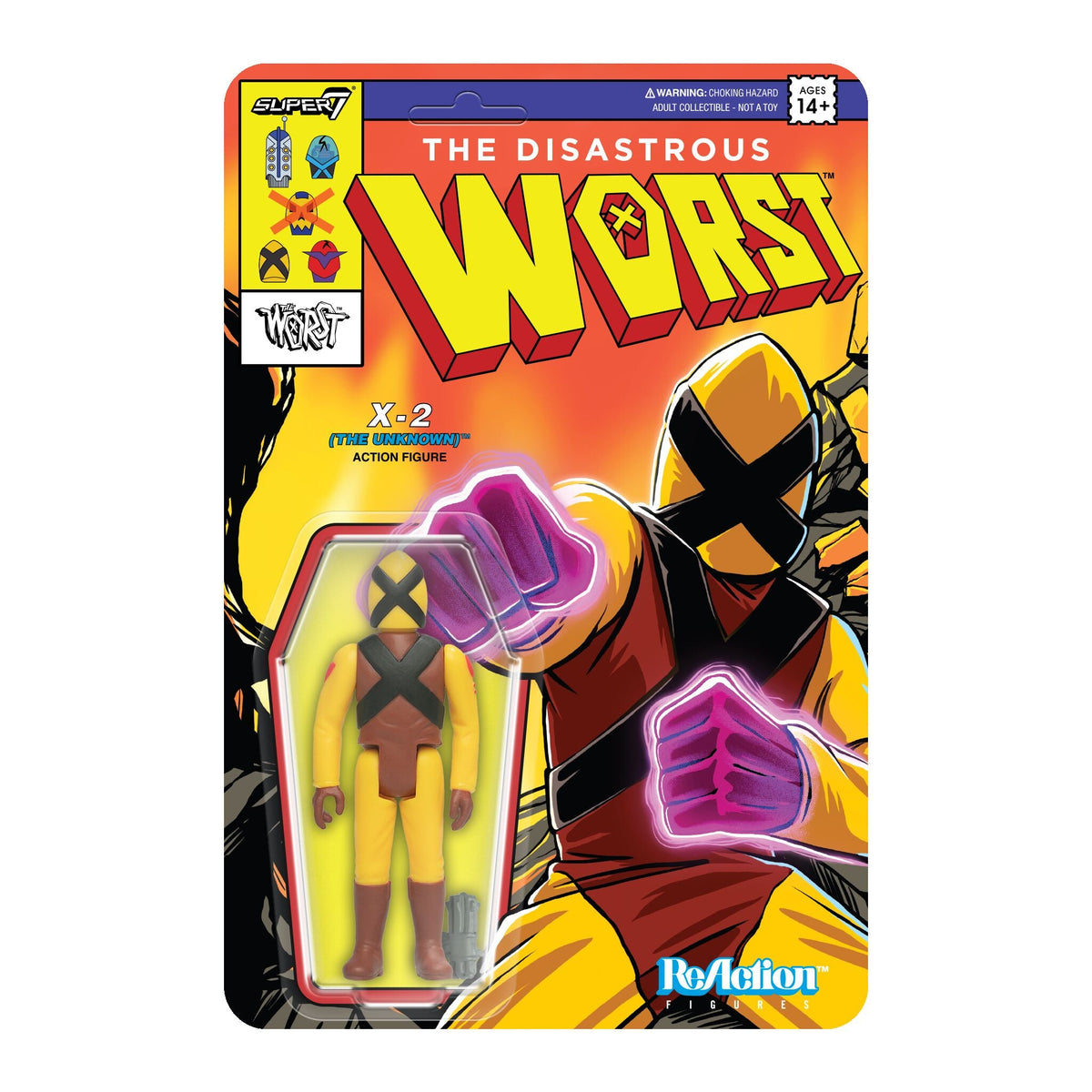 The Worst ReAction Figures Wave 05 (Mutant Team) - X2 (The Unknown)