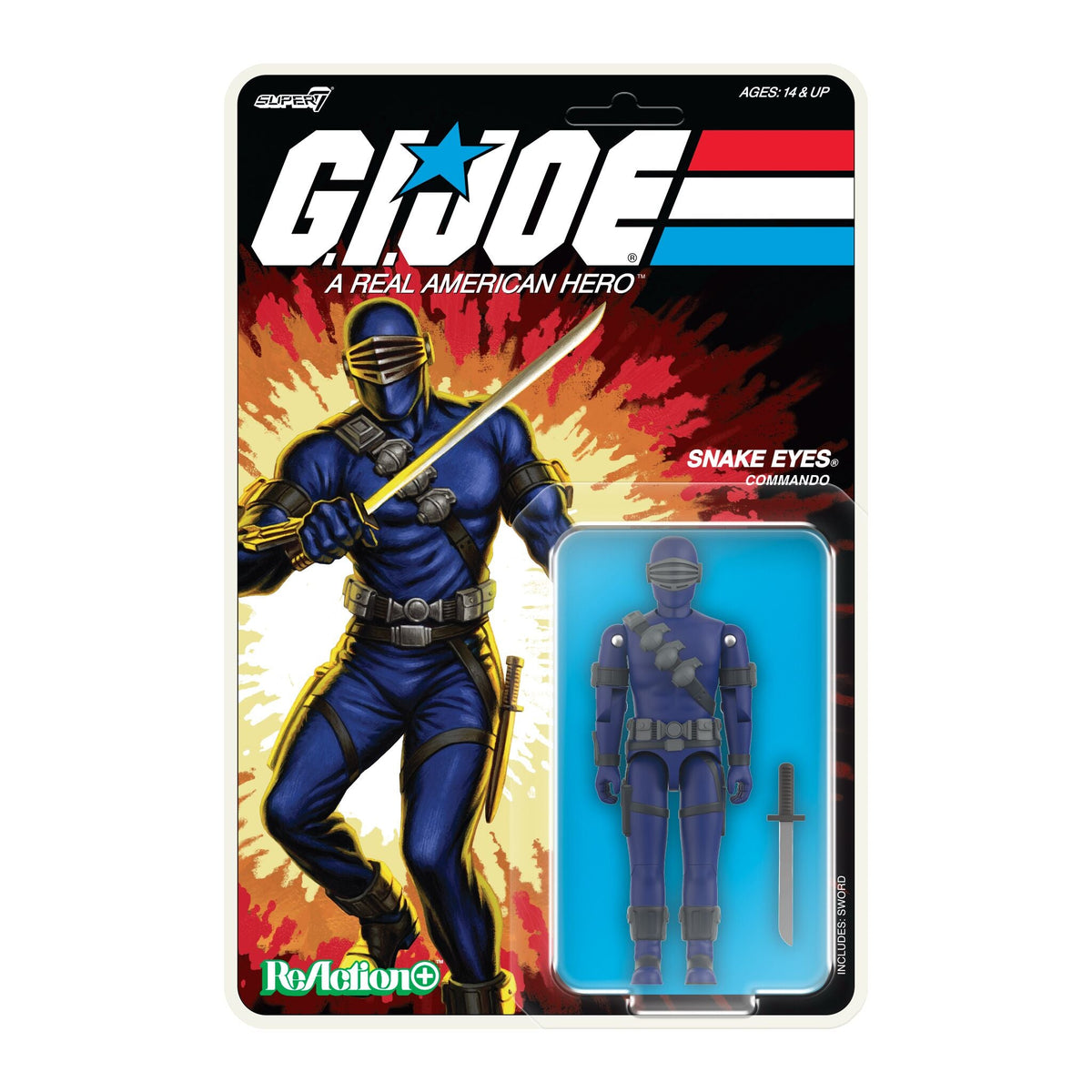 G.I. Joe ReAction+ Wave 03 (Cartoon) - Snake Eyes (Cartoon)