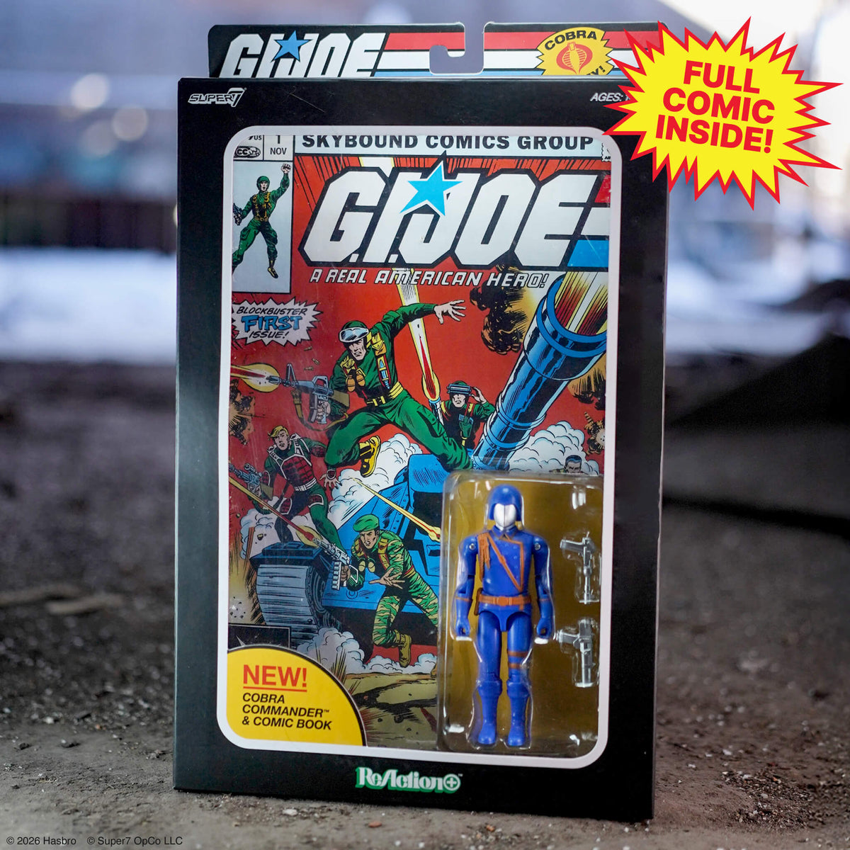 G.I. Joe ReAction+ Figures - Cobra Commander (Skybound Comic Box Set, Issue #1)