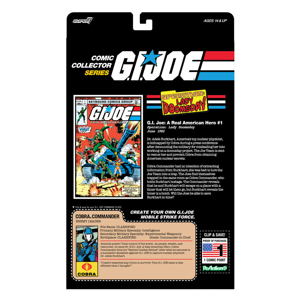 G.I. Joe ReAction+ Figures - Cobra Commander (Skybound Comic Box Set, Issue #1)