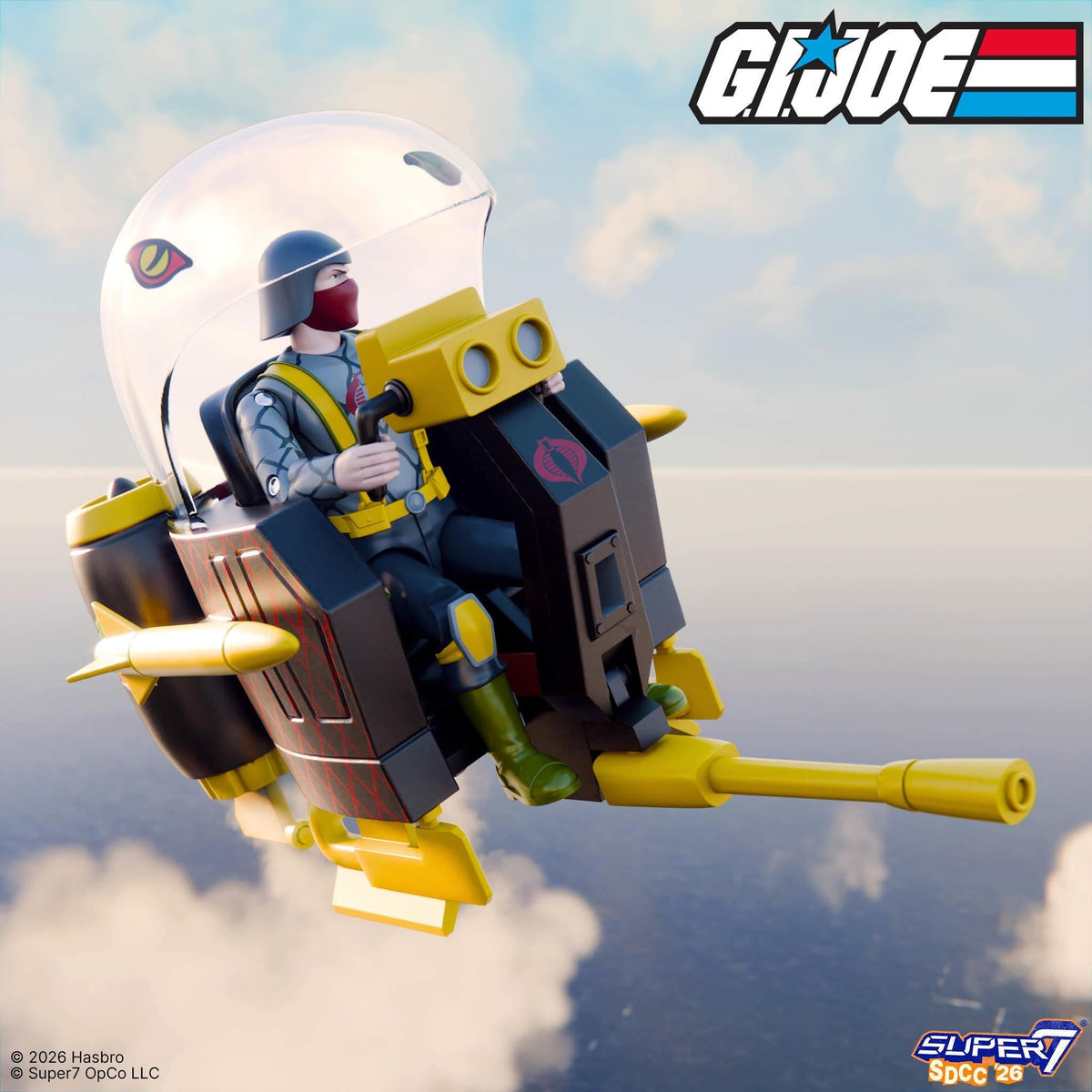 G.I. Joe ReAction+ Vehicle -Trubble Bubbles - Cobra Trooper & Trubble Bubble (Super7, Python Patrol)
