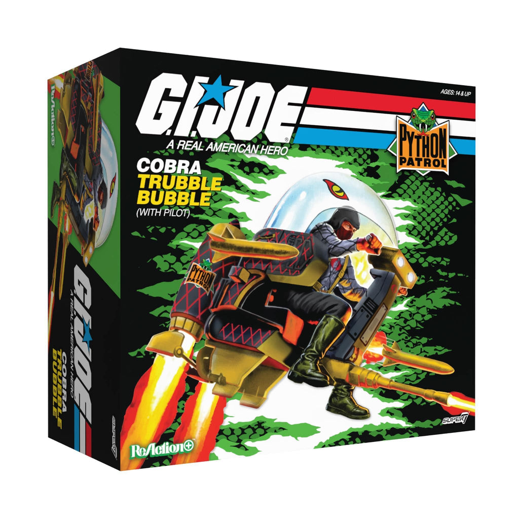 G.I. Joe ReAction+ Vehicle -Trubble Bubbles - Cobra Trooper & Trubble Bubble (Super7, Python Patrol)