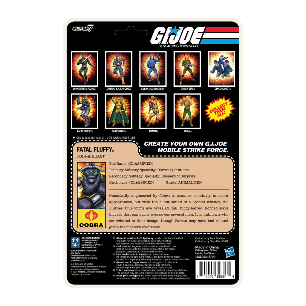 G.I. Joe ReAction+ Figures - Ramar & Fatal Fluffy