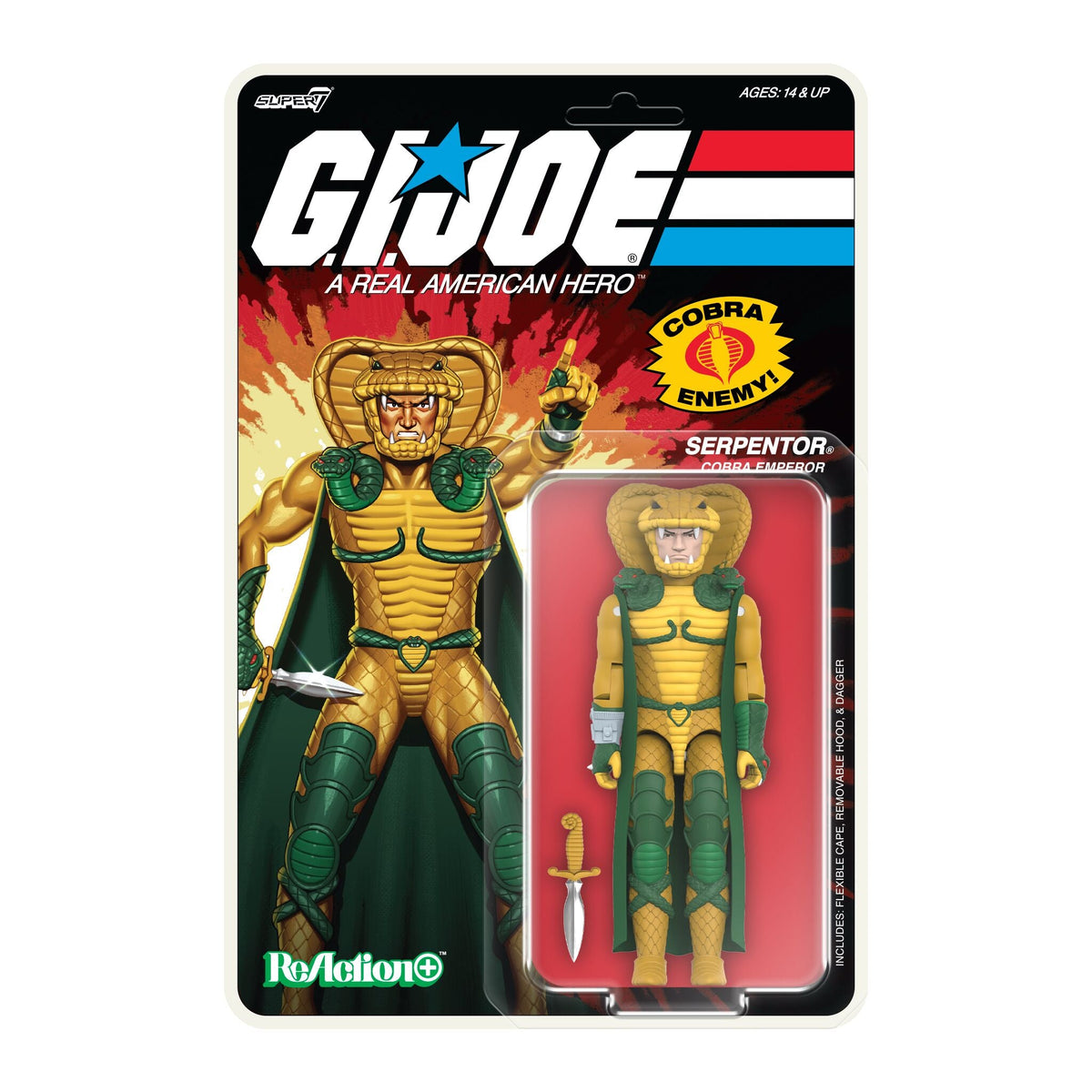 G.I. Joe ReAction+ Wave 2 - Ramar, Fatal Fluffy, Duke (Cartoon), & Serpentor (Cartoon)