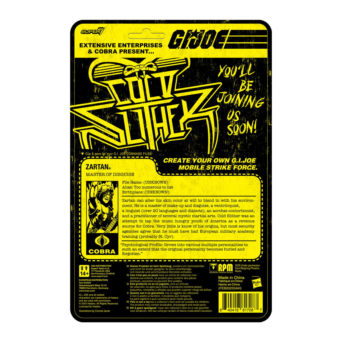G.I. Joe ReAction+ - Cold Slither (45 Adaptor Box Set)