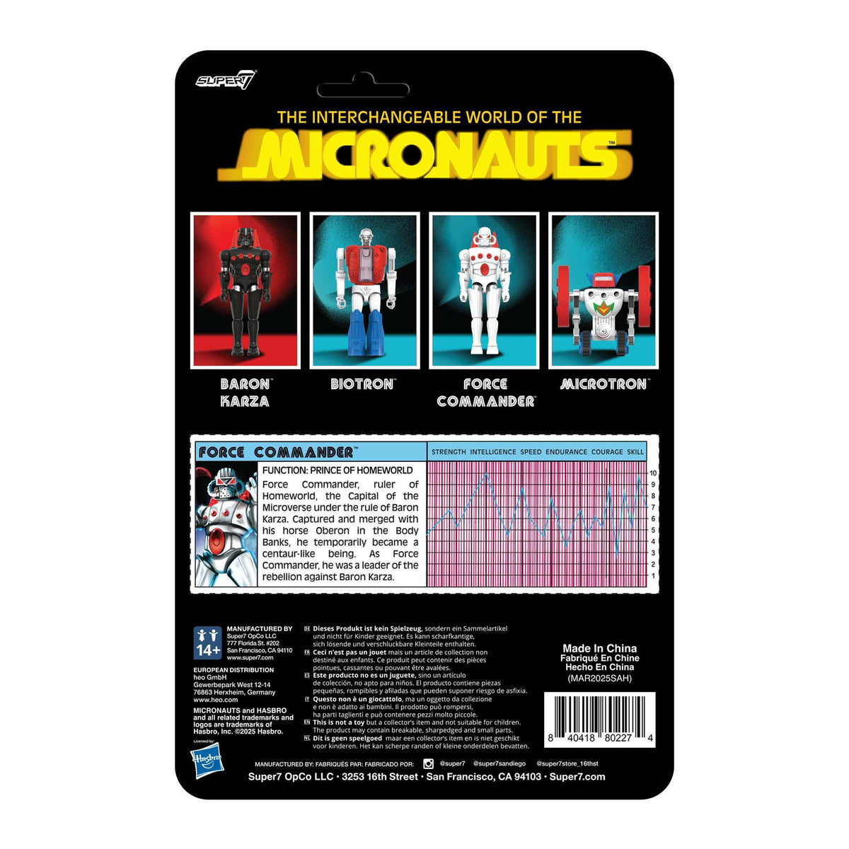 Micronauts ReAction+ Wave 02 - Force Commander