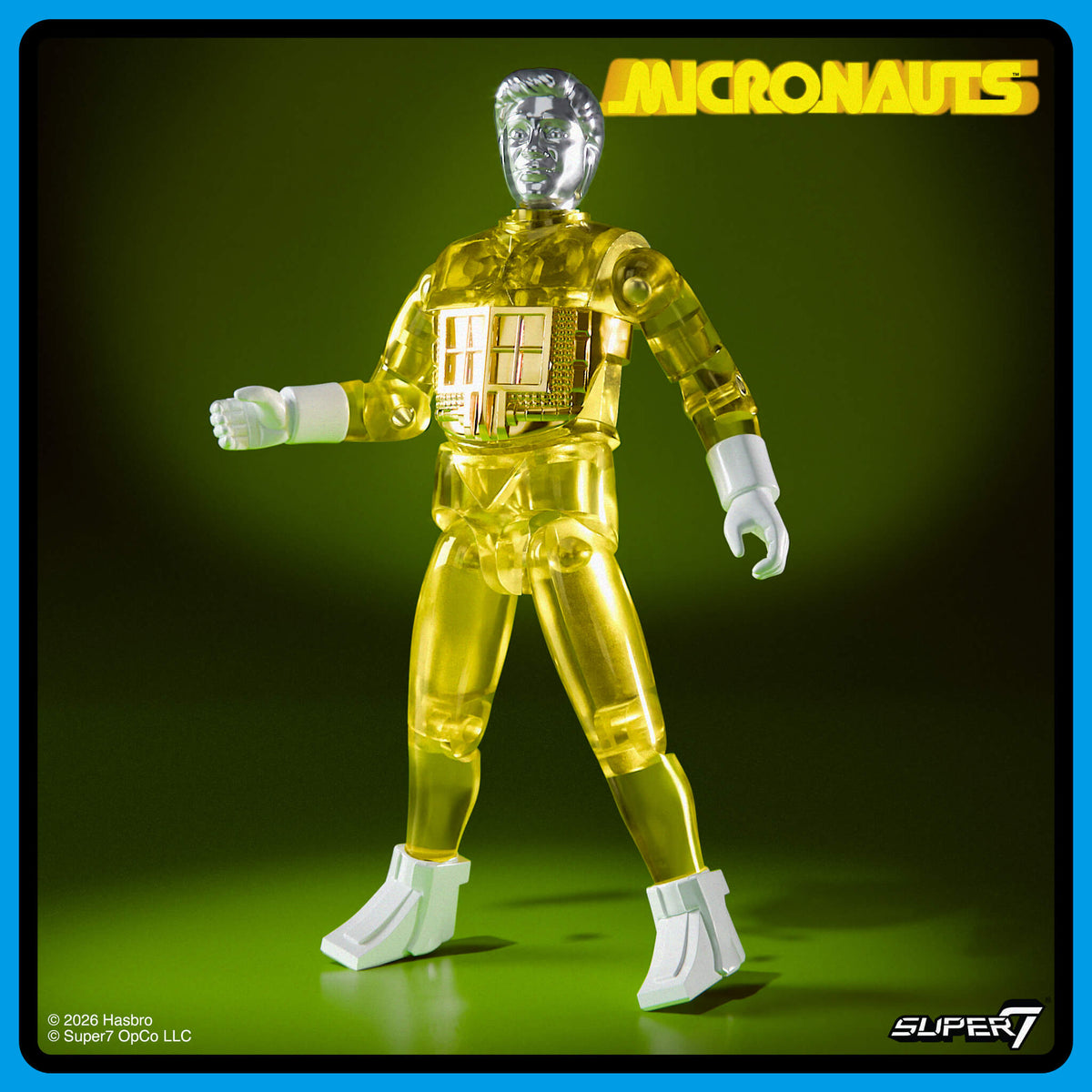 Micronauts ReAction+ Wave 03 - Time Traveler (Translucent Yellow)
