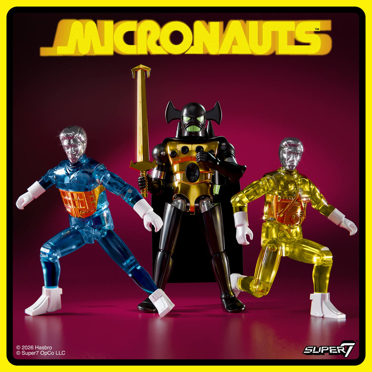 Micronauts ReAction+ Wave 03 - Time Traveler (Translucent Yellow)