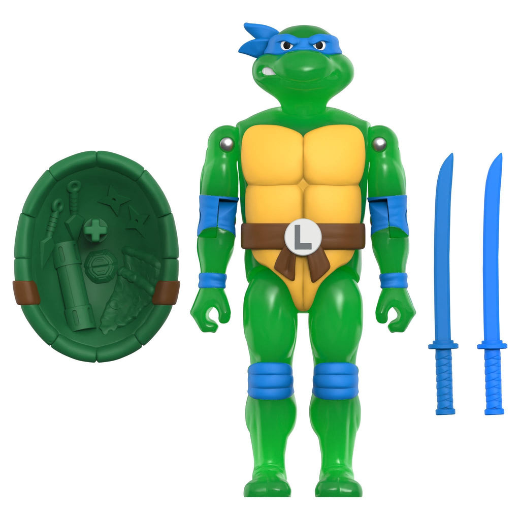 Teenage Mutant Ninja Turtles ReAction+ Figures - Mutagen Ooze Turtles (4-Pack, Glow)